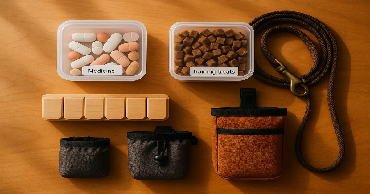 Keep Meds & Training Treats From Colliding With Two Handlers
